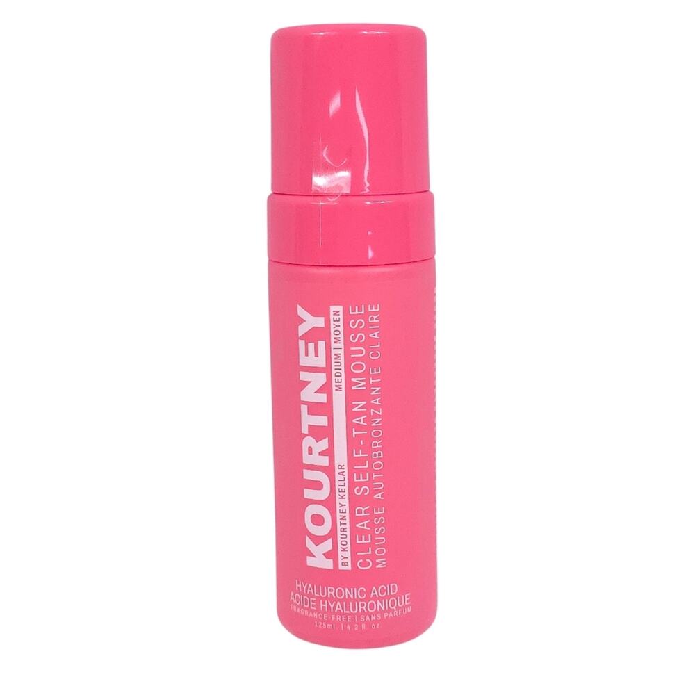 Kourtney Clear Self Tan Mousse in Medium Sunless Tanner Natural Glow